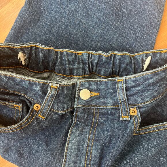 baggy high waisted denim shorts bermuda - Picture 2 of 3